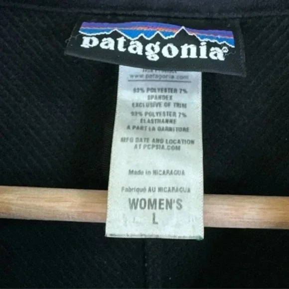 Patagonia Adze Jacket Full Zip  Soft Shell Black Color - Picture 9 of 12